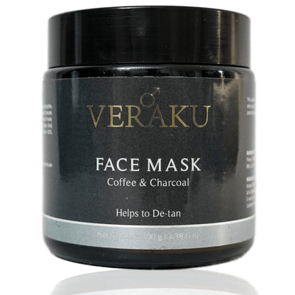 Coffee & Charcoal De-Tan Face Mask (Rinse-off) - Veraku