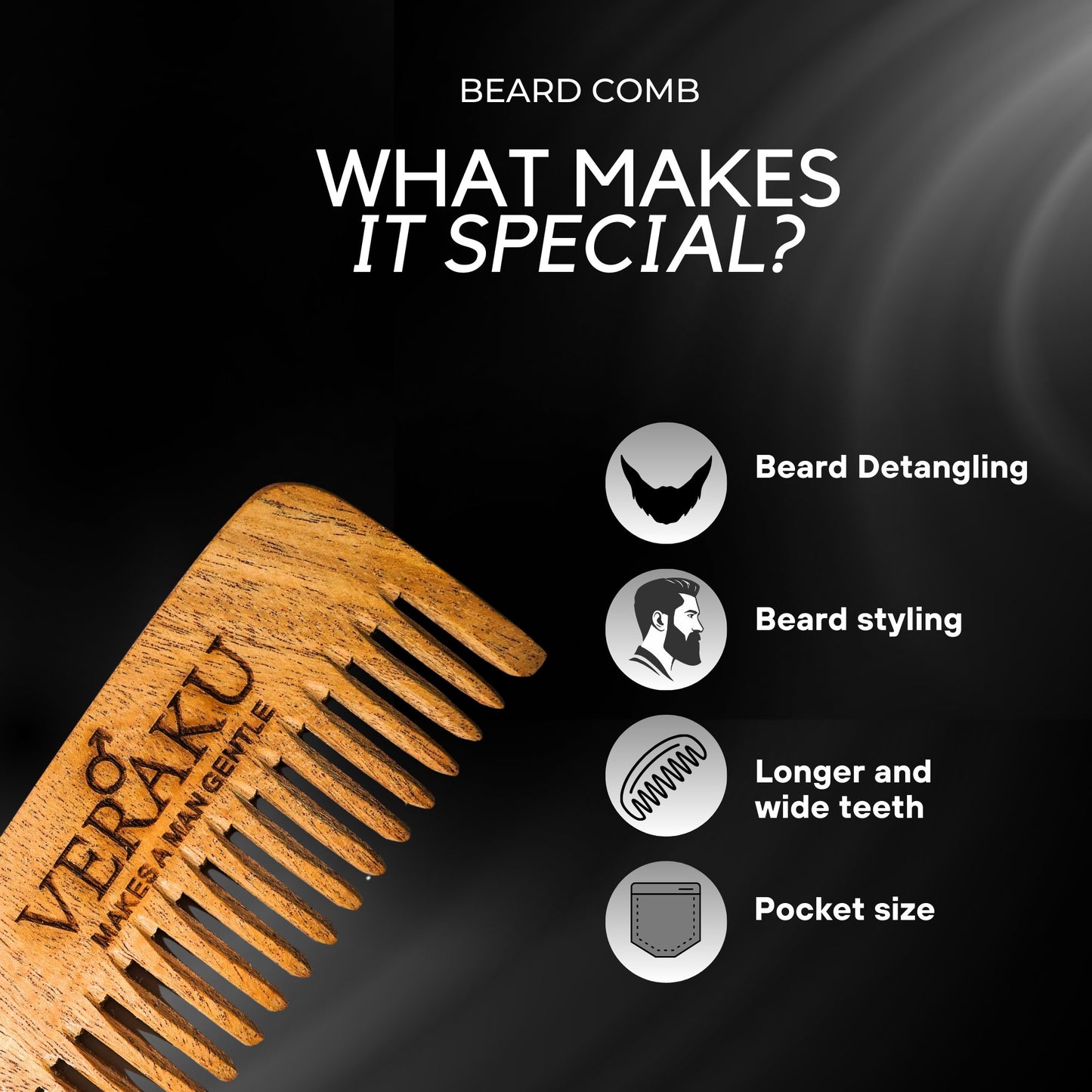 Coffee Face Scrub | Beard Comb | COMBO PACK | For Men - Veraku
