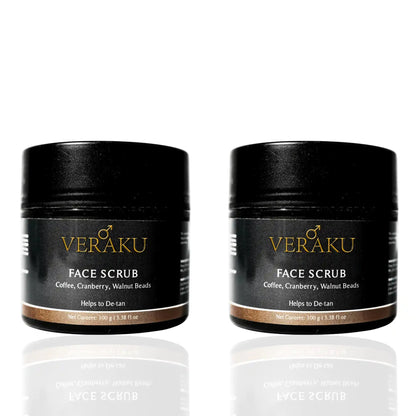 Coffee Face Scrub | Tan Removal & Exfoliation | Dead Skin Reduction (100 gm) - Veraku